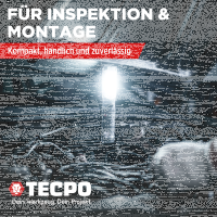 TECPO Druckluft Werkzeug Magnethalter für Hebebühne + AKKU Werkstattlampe 500 Lumen, magnetisch