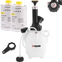 300119 TECPO Bremsenentlüftungsgerät + DOT4, 2L