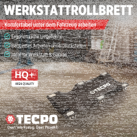 TECPO KFZ Werkstattrollbrett Rollliege 360° drehbar...