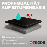 2x TECPO Unterbodenschutz Bitumen schwarz, 500 ml + Pistolengriff