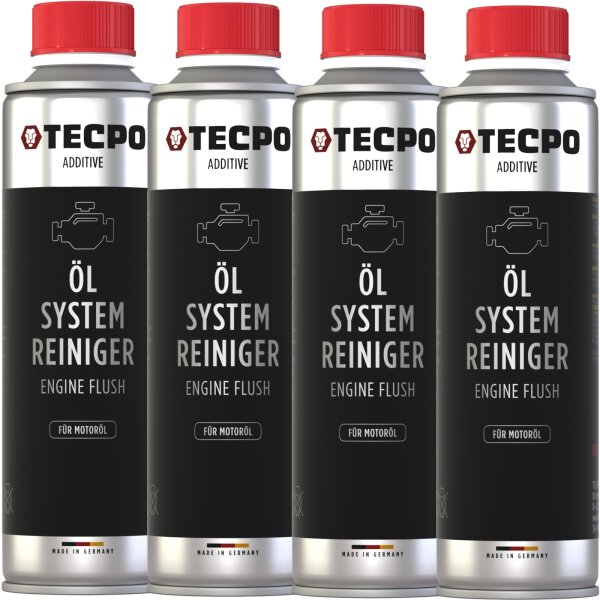 4x TECPO Motorspülung Engine Flush, 300 ml
