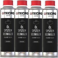 4x TECPO Motorspülung Engine Flush, 300 ml