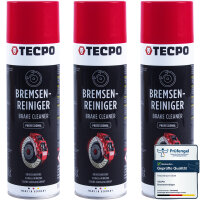 3x TECPO Bremsenreiniger Universal Reiniger, 500 ml