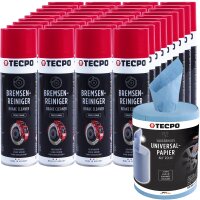 36x TECPO Bremsenreiniger Universal Reiniger, 500 ml +...