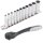 TECPO Steckschlüssel-Satz, SW 4-13 mm, 1/4", 11-tlg + Umschaltknarre 1/4"
