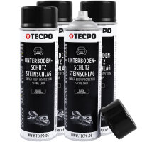 4x TECPO Unterbodenschutz überlackierbar schwarz,...