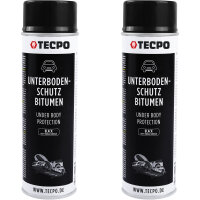 2x TECPO Unterbodenschutz Bitumen schwarz, 500 ml