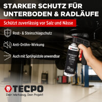 2x TECPO Unterbodenschutz Bitumen schwarz, 500 ml