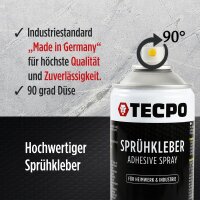 4x TECPO Sprühkleber Hochtemperatur Industriekleber, 500 ml