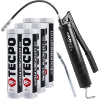 6x 400g TECPO Universal Mehrzweckfett EP2 + Handhebel...