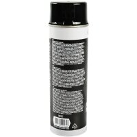 12x TECPO Autolack schwarz glänzend 500 ml + Pistolengriff
