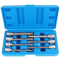Steckschlüssel Satz 7-teilig Innentorx 3/8 Zoll, T25-T60 + TECPO Umschaltknarre 3/8 Zoll