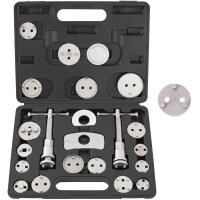 TECPO Drehmomentschlüssel 1/2 Zoll, 40-210 Nm + Bremskolben-Rücksteller + Kraft-Schoneinsatz-Satz SW 17 mm 19 mm 21 mm