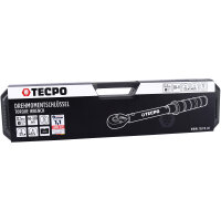 TECPO Drehmomentschlüssel (1/2") 60 - 330 Nm + Kraft-Schoneinsatz-Satz SW 17mm 19mm 21mm