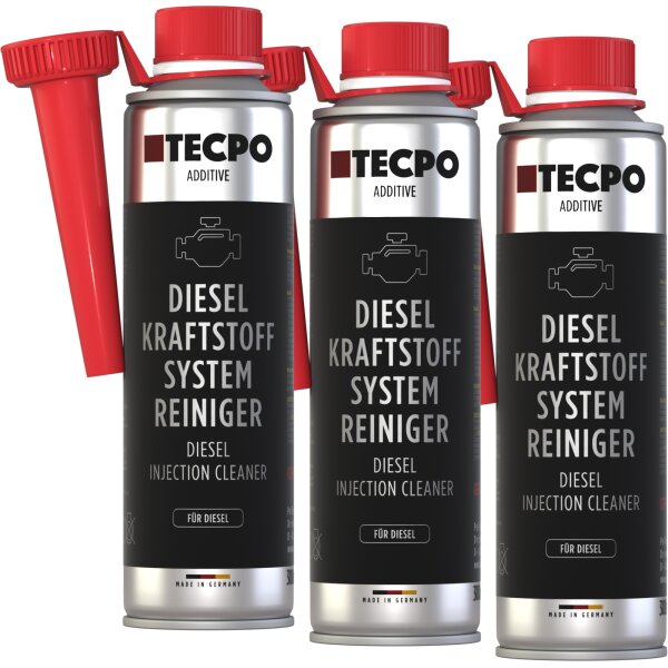 3x TECPO Diesel System Reiniger, 300 ml