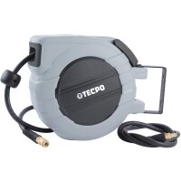TECPO Druckluftschlauch Aufroller 15 Meter + 1.5 Meter...