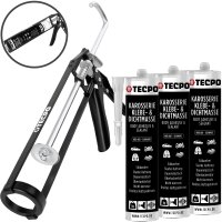 3x TECPO KKD 801 Karosserie Klebe- und Dichtmasse, 370g +...