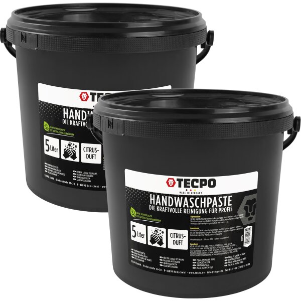 TECPO Handwaschpaste Handreiniger für KFZ Werkstatt 2x5L