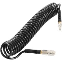 TECPO Drukluft Spiralschlauch 6 m + Druckluft...