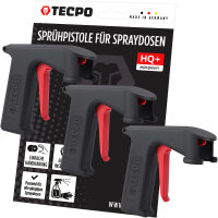 3x TECPO Sprühpistole für Spraydosen Aerosol-Dosen