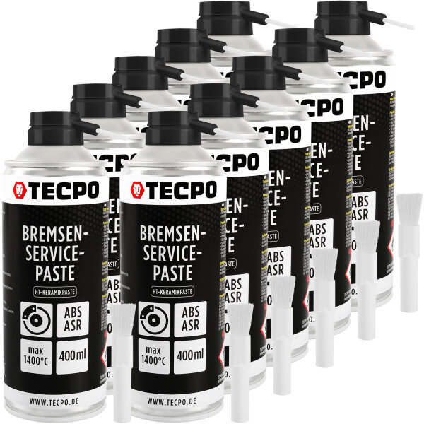 TECPO Bremsen-Servicepaste Schmierfett Bremsenpaste 10x400 ml