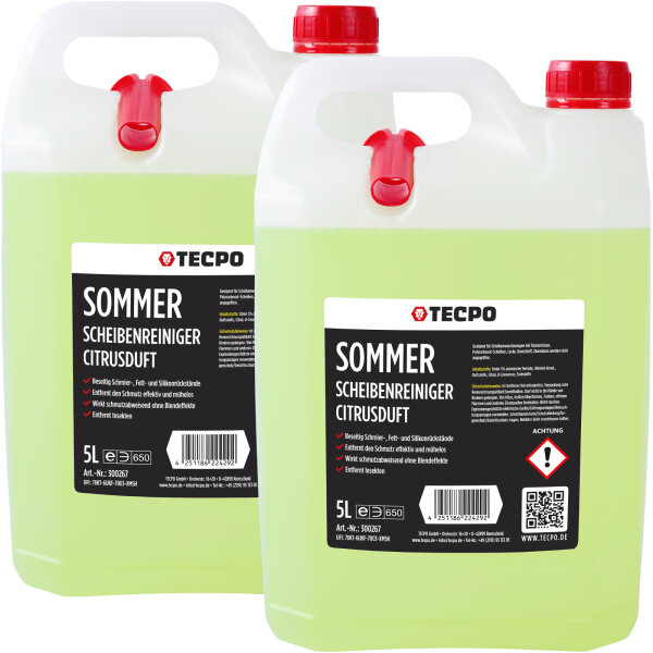 2x TECPO Sommer Scheibenreiniger, 5L