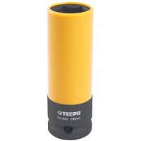 TECPO Digitaler Drehmomentschlüssel 1/2" 17-340 Nm + Kraft-Schoneinsatz-Satz SW 17mm 19mm