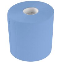 6x Putzrolle blau 2-lagig 21x34 cm "MINI-500"