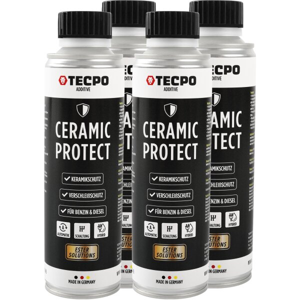 TECPO Keramik Protect ESTER 4x 300 ml Ceramic Antiverschleiß Motorschutz