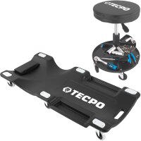 TECPO KFZ Werkstattrollbrett Rollliege 360° drehbar...