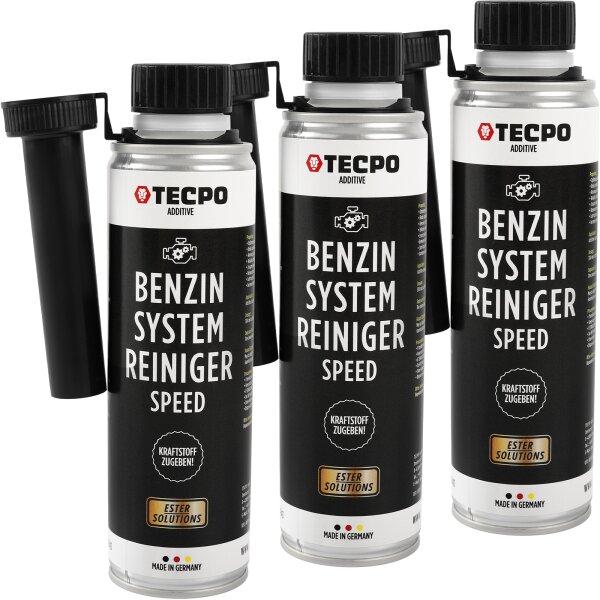 3x TECPO Benzin System Speed Reiniger ESTER, 300 ml
