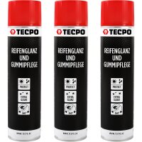 3x TECPO Reifen-Glanz-Spray, 600 ml