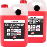 2x TECPO Kühlerfrostschutz G12+ -40°C, 5L