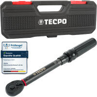 TECPO Drehmomentschlüssel 1/4" 5-25 Nm +...