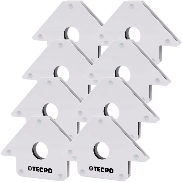 8x TECPO Magnet Schweißwinkel 22.6 kg 50 lbs