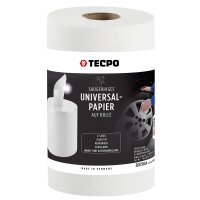 6x TECPO Putzrolle 2-lagig, 23x30 cm, WEIß-300