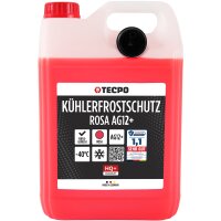 TECPO Kühlerfrostschutz G12+ -40°C, 5L + Kühlerreiniger Kühlsystem Additiv, 300 ml