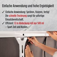 3x TECPO Sprühkleber Hochtemperatur Industriekleber, 500 ml + Sprühpistole