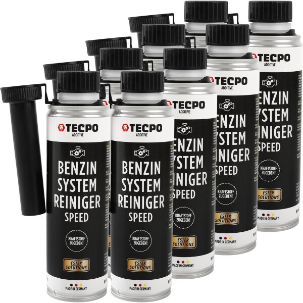 8x TECPO Benzin System Speed Reiniger ESTER, 300 ml
