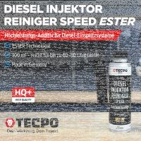 6x TECPO Diesel SPEED Injektor Reiniger Ester, 300 ml