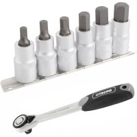 TECPO Biteinsatz Innensechskant, 6-14 mm, 1/2 Zoll +...