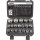 TECPO Universal Steckschlüssel-Satz, SW 8-32 mm, E10-E24, 5/16-1-1/4", 19-teilig