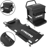 TECPO KFZ Werkstattrollbrett Rollliege 360° drehbar...