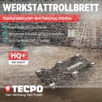 TECPO KFZ Werkstattrollbrett Rollliege 360° drehbar...