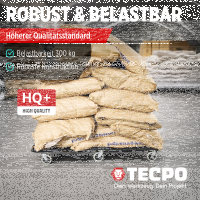 TECPO KFZ Werkstattrollbrett Rollliege 360° drehbar mit 300kg Tragkraft und Kopfstütze + Werkstatt-Rollsitz 150 kg