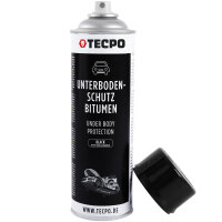 12x TECPO Unterbodenschutz Bitumen schwarz, 500 ml