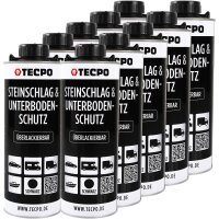 10x TECPO Unterbodenschutz Überlackierbar Schwarz,...