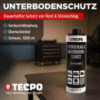 5x TECPO Unterbodenschutz Überlackierbar Schwarz,...