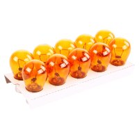 Glühbirnen Blinker 12V 21W, PY21W, BAU15S, 20 Stück (versetzt)