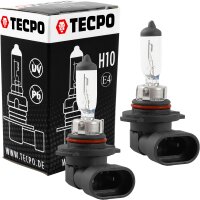 2x TECPO Glühbirne H10 12V 42W